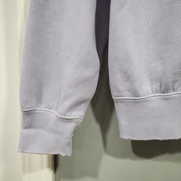 John Galt Sweatshirt Womens OS One Sz S Long Sleeve Pullover Purple Embroidered - Picture 8 of 12